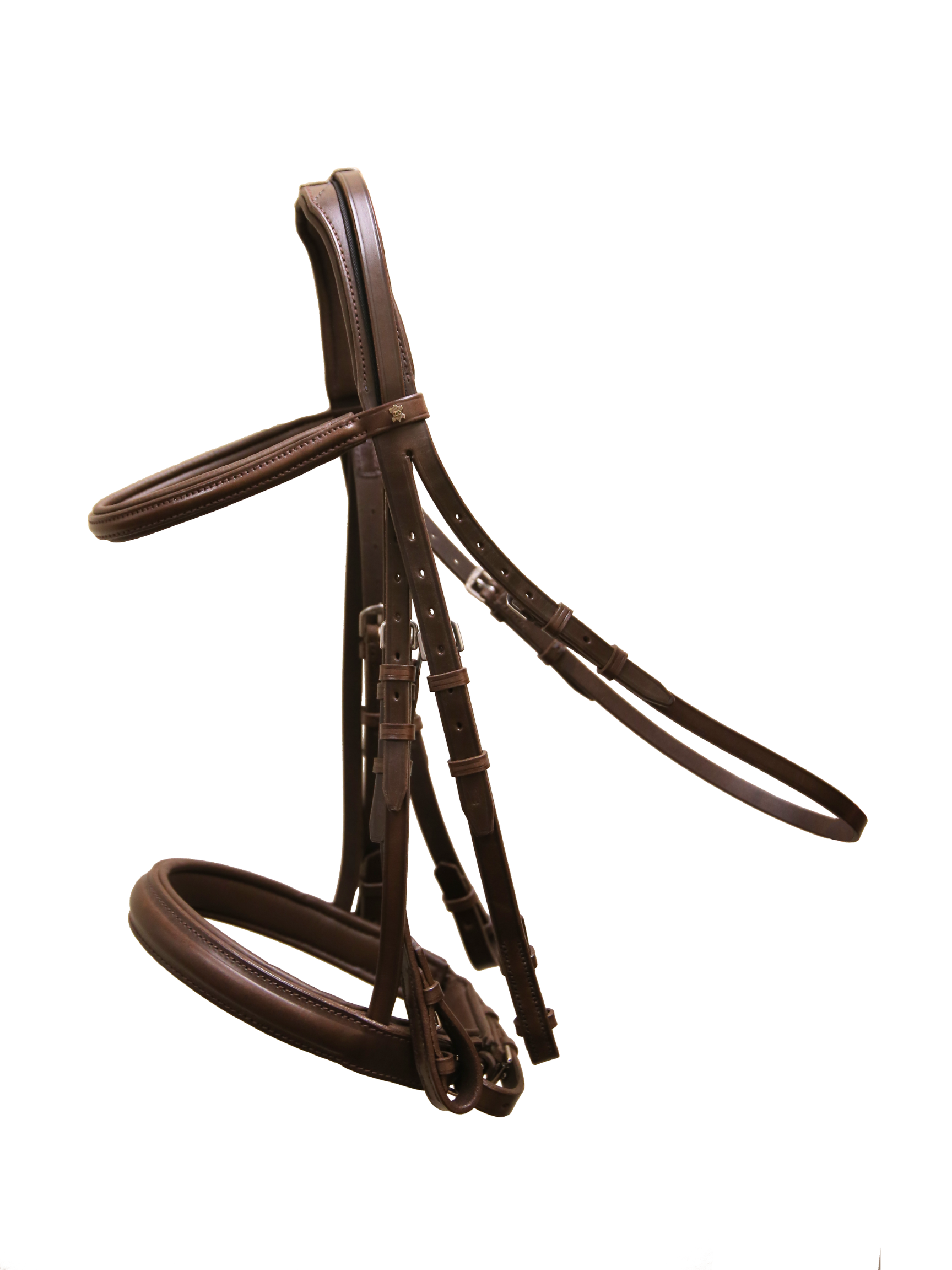 Briglia Doppia Weymouth In Pelle Inglese Heritage - Full Size, Nera O Marrone, 100% Made